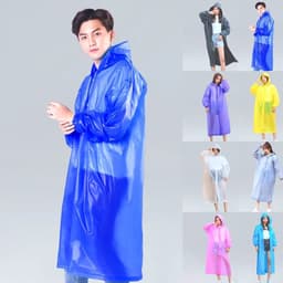 Áo mưa dành cho người lớn có mũ trùm đầu,Áo mưa dày chống thấm nước Mặc mưa ngoài trời [ABA03] 7