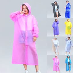 Áo mưa dành cho người lớn có mũ trùm đầu,Áo mưa dày chống thấm nước Mặc mưa ngoài trời [ABA03] 3