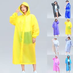 Áo mưa dành cho người lớn có mũ trùm đầu,Áo mưa dày chống thấm nước Mặc mưa ngoài trời [ABA03] 1
