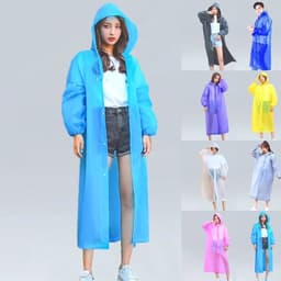 Áo mưa dành cho người lớn có mũ trùm đầu,Áo mưa dày chống thấm nước Mặc mưa ngoài trời [ABA03] 4