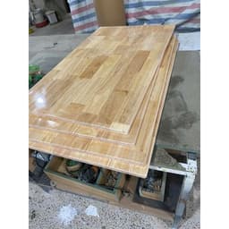 Gỗ ghép cao su phủ bóng 1 mặt dầy 12mm dùng làm mặt bàn , mặt tủ , kệ gỗ , kệ bếp , tủ đựng đồ,.......CẮT THEO YÊU CẦU 5