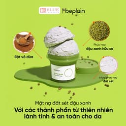 Mặt Nạ Đất Sét Đậu Xanh Beplain Mung Bean Pore Clay Mask 120ml 4