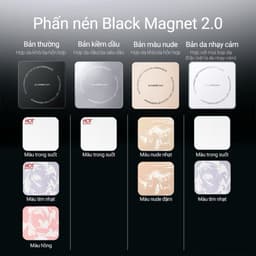 [Carslan] Phấn Nén Black Magnetic Carslan 2.0 Kiểm soát dầu lâu trôi 24H 8g DOLLYDOLLY COSMETICS 5