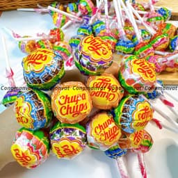 Combo Kẹo mút Chupa Chups hương hỗn hợp với vitamin C, Đồ ăn vặt 4