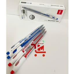 Hộp 12 Cây Bút Bi Q125 DELI Ngòi 0.5MM Mực Xanh, Đỏ, Đen/ Màu Mực Đẹp, Kiểu Dáng Đẹp, Ngòi Viết Êm, Chất Lượng Tốt 4
