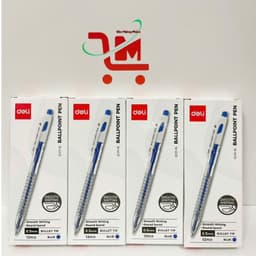 Hộp 12 Cây Bút Bi Q125 DELI Ngòi 0.5MM Mực Xanh, Đỏ, Đen/ Màu Mực Đẹp, Kiểu Dáng Đẹp, Ngòi Viết Êm, Chất Lượng Tốt 6