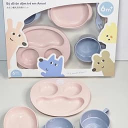 Bộ Ăn Dặm 6 Món Cho Bé Inochi Amori – Giúp Bé Tự Ăn, Phát Triển Kỹ Năng, Tiêu Chuẩn Nhật Bản 8
