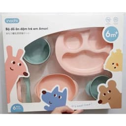 Bộ Ăn Dặm 6 Món Cho Bé Inochi Amori – Giúp Bé Tự Ăn, Phát Triển Kỹ Năng, Tiêu Chuẩn Nhật Bản 9