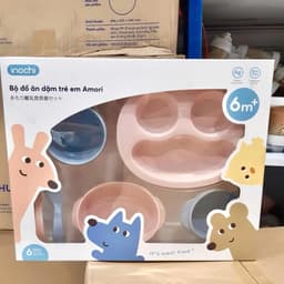Bộ Ăn Dặm 6 Món Cho Bé Inochi Amori – Giúp Bé Tự Ăn, Phát Triển Kỹ Năng, Tiêu Chuẩn Nhật Bản 7