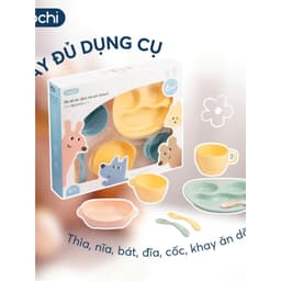 Bộ Ăn Dặm 6 Món Cho Bé Inochi Amori – Giúp Bé Tự Ăn, Phát Triển Kỹ Năng, Tiêu Chuẩn Nhật Bản 3