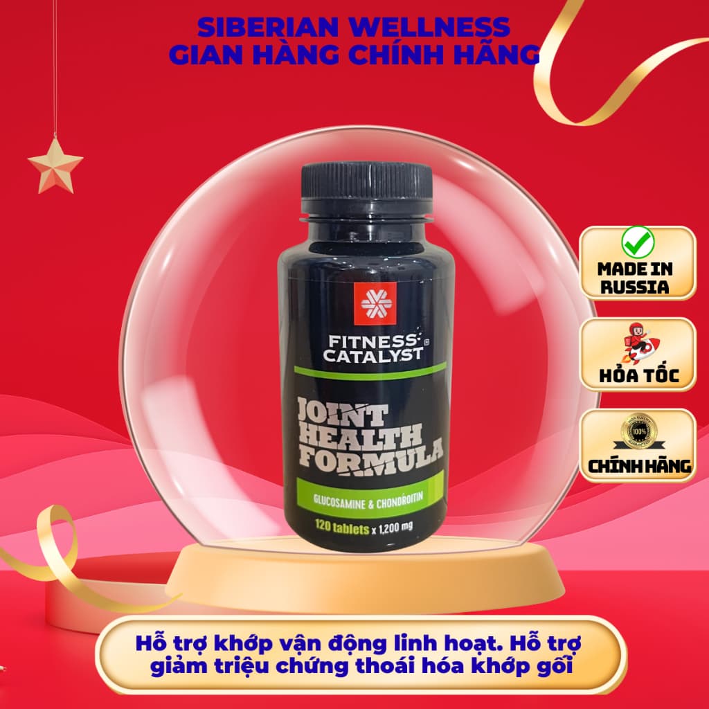 Thực phẩm Siberian Wellness Glucosamine & Chondroitin, hỗ trợ tăng cường khả năng vận động của khớp