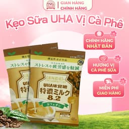 Kẹo Sữa UHA Vị Cà Phê 90g, Kẹo Sữa Nhật Thơm Béo, Đậm Đà Hương Cà Phê 1