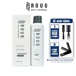 Gôm xịt giữ nếp tóc Roug Hair Spray 250ml chính hãng Roug Men's Grooming tạo kiểu nam nữ 1