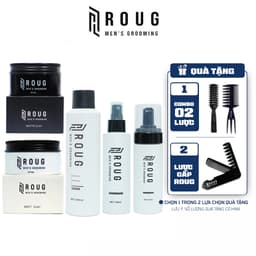 Sáp vuốt tóc nam Roug đen, Roug trắng, Sea Salt Spray, Mousse, Hair Spray chính hãng Men's Grooming 1