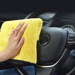 Khăn lau xe Microfiber cao cấp không rụng lông, khăn lau ô tô, xe hơi chuyên dụng mềm mịn siêu thấm hút 1