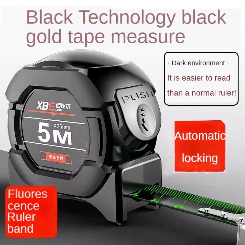 thước cuộn thép, thước dây thép carbon thước dây cao cấp thước mét 5m 10m sơn huỳnh quang