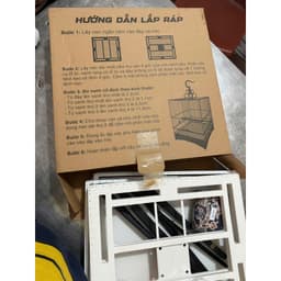 Khung Lồng nhựa chim chào mào đầy đủ phụ kiện size 36 Víp 6