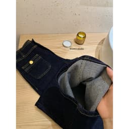 [𝑻𝒉𝒆𝑴𝒂𝒚 x 𝐖𝐆𝐖𝐄] Quần Jean Suông WG.WE 7436, Quần Jean Nữ Ống Rộng Lưng Cao Phối Túi Trước Co Giãn Giúp Tôn Dáng 8
