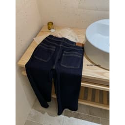 [𝑻𝒉𝒆𝑴𝒂𝒚 x 𝐖𝐆𝐖𝐄] Quần Jean Suông WG.WE 7436, Quần Jean Nữ Ống Rộng Lưng Cao Phối Túi Trước Co Giãn Giúp Tôn Dáng 6
