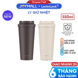 Ly Giữ Nhiệt LocknLock Energetic Ceramic Tumbler 550ml LHC3414 Thép Phủ Sứ, Hàng Chính Hãng -JoyMall 2