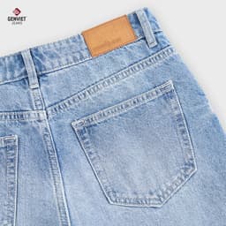 [ẨN] Quần jean nữ dáng suông GENVIET JEANS light sáng vải denim co giãn nhẹ công sở dễ phối đồ tôn dáng 9062 4
