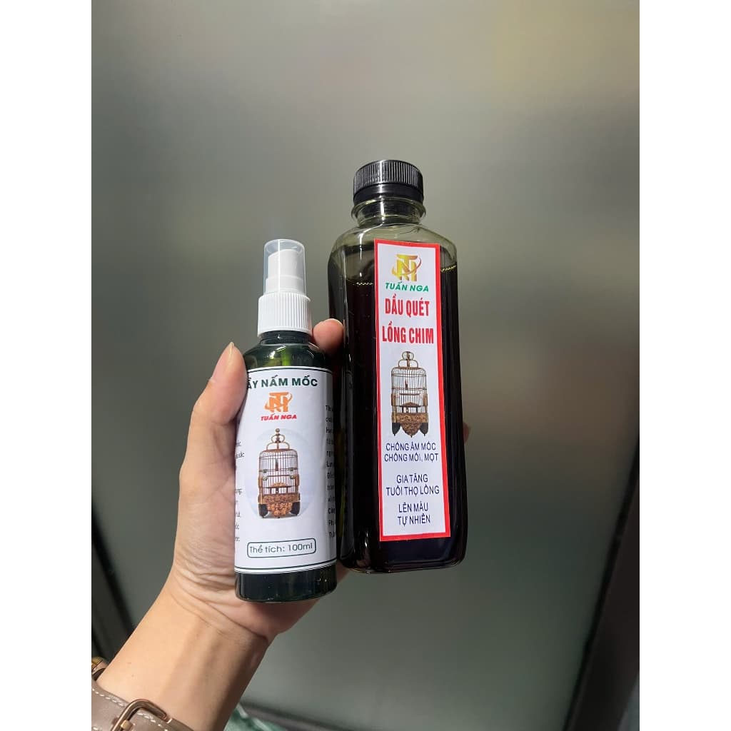 Combo tẩy mốc + dầu quét lồng chim an toàn tiện dụng, tạy dạng xịt dễ sử dụng..shop Quang Tèo