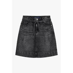 Chân váy jean chữ A ngắn GENVIET JEANS chất Denim basic cạp cao dễ phối đồ thanh lịch 9110 6