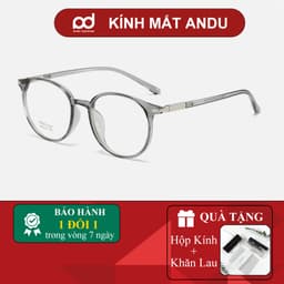 Gọng kính cận thời trang nam nữ NARO EYEWEAR dáng tròn nhựa TR90 dẻo, siêu nhẹ thời trang - 8125 1
