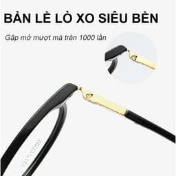 Gọng kính cận thời trang nam nữ NARO EYEWEAR dáng tròn nhựa TR90 dẻo, siêu nhẹ thời trang - 8125 5