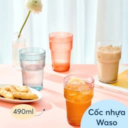 Cốc Nhựa Waso Inochi |Nhựa Cao Cấp An Toàn, Trong Suốt, Bền Đẹp, Màu Sắc Sang Trọng (360ml – 490ml) 8