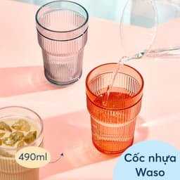 Cốc Nhựa Waso Inochi |Nhựa Cao Cấp An Toàn, Trong Suốt, Bền Đẹp, Màu Sắc Sang Trọng (360ml – 490ml) 9