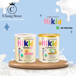 [DATE T9.2027] Sữa công thức Hikid hỗ trợ tăng chiều cao vị Vani, Dê, Hikid tách béo cho bé từ 1Y+ 4