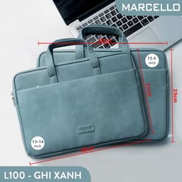 túi đựng laptop macbook Marcello L100 từ13-15 inch,thời trang,trượt nước,bền 7