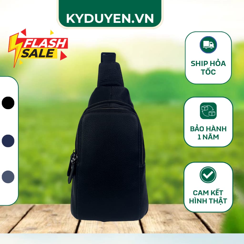Túi Đeo Chéo Nam Cao Cấp – Thiết Kế Độc Đáo, Phong Cách Thời Thượng, Chống Nước, Nhiều Ngăn Tiện Lợi