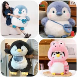 Chim Cánh Cụt Đeo Yếm 75cm , Gấu Bông Chim Cánh Cụt siêu Đẹp Miu Gấu XXih 1