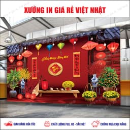 Phông Tết 2027 in Theo yêu cầu_Kích thước/Tên_Nội dung tùy ý_In Lấy ngay 4