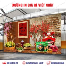Phông Tết 2027 in Theo yêu cầu_Kích thước/Tên_Nội dung tùy ý_In Lấy ngay 6