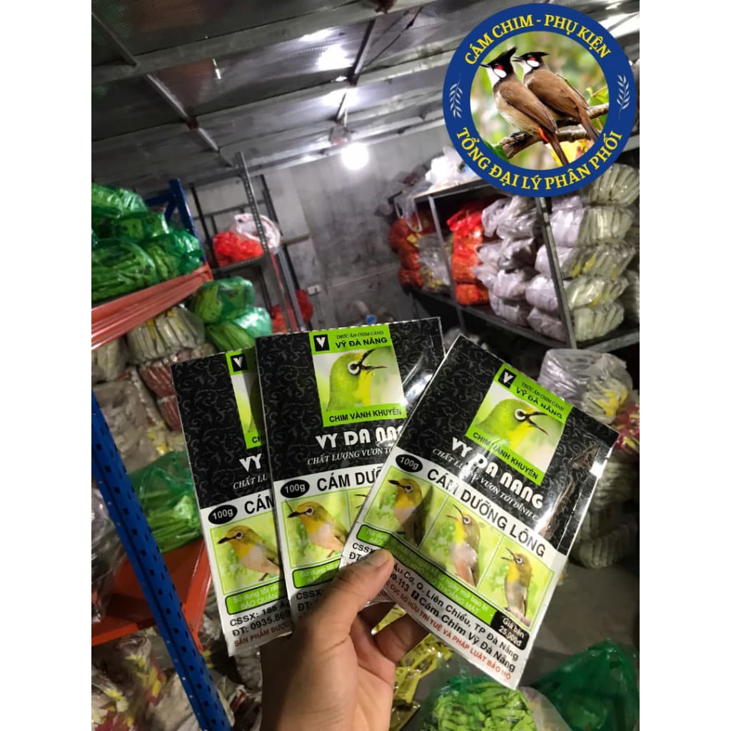 Combo 6 Gói Cám Vỹ Đà Nẵng Số 0 Vành Khuyên 100Gr Giúp Dưỡng Và Thay Lông Cho Chim