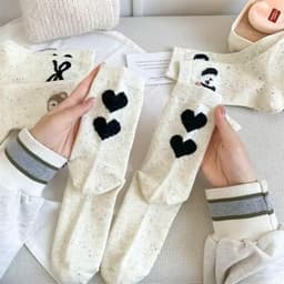 Tất cao cổ cotton hàng loại đẹp M9 Cherry 7