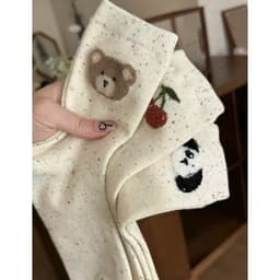 Tất cao cổ cotton hàng loại đẹp M9 Cherry 9