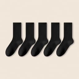 [COMBO 6] Tất Vớ Nam Nữ Cổ Cao SOCKSWORLD Màu BaSic Êm Ái Dày Dặn Thoáng Khí Mịn Mát Bền Màu VSF4001 2