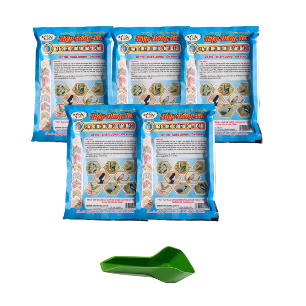 Combo 1-3-5 Gói Cám Đậm Đặc Giúp Chim Căng Lửa,Bền Lực Hiệp Đồng Nai 200Gr Chính Hãng Cao Cấp