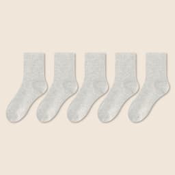 [COMBO 6] Tất Vớ Nam Nữ Cổ Cao SOCKSWORLD Màu BaSic Êm Ái Dày Dặn Thoáng Khí Mịn Mát Bền Màu VSF4001 3
