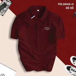 Áo Thun Polo Nam Basic POLOMAN 41 cổ bẻ Chất CVC vải cá sấu sang trọng lịch lãm, thoáng mát 4