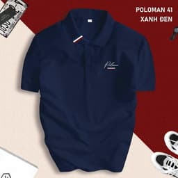 Áo Thun Polo Nam Basic POLOMAN 41 cổ bẻ Chất CVC vải cá sấu sang trọng lịch lãm, thoáng mát 5