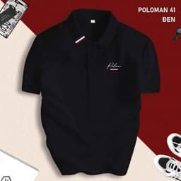 Áo Thun Polo Nam Basic POLOMAN 41 cổ bẻ Chất CVC vải cá sấu sang trọng lịch lãm, thoáng mát 6