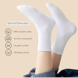 Set 10 Đôi Tất Len Cao Cổ Trẻ Em Cotton Giữ Ấm Cho Bé Trai Bé Gái 1–12 Tuổi te132 7