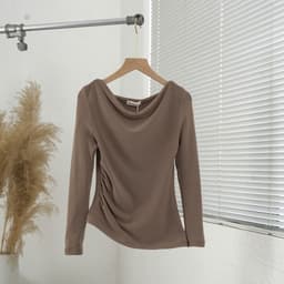 Áo giữ nhiệt nữ thiết kế phối nhún sườn chất liệu co giãn 4 chiều mềm mịn, giữ ấm cơ thể tốt Evalover M267 6