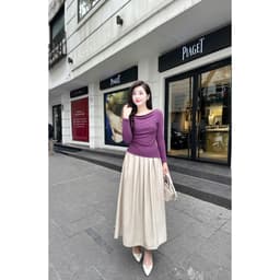 Áo giữ nhiệt nữ thiết kế phối nhún sườn chất liệu co giãn 4 chiều mềm mịn, giữ ấm cơ thể tốt Evalover M267 9