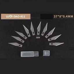 Lưỡi dao khắc số 11 (hộp 100 lưỡi) lưỡi nhọn sắc bén dùng điêu khắc thủ công 3